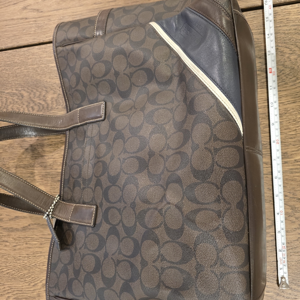 Coach Brown Monogram Tote Bag